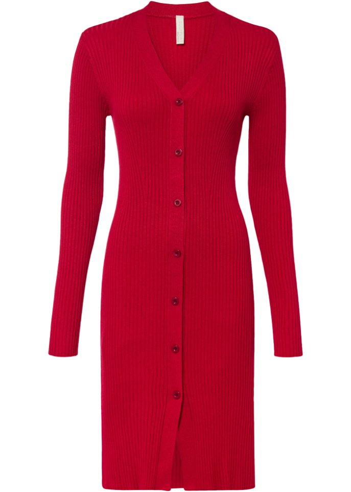 Strickkleid mit Knopfleiste