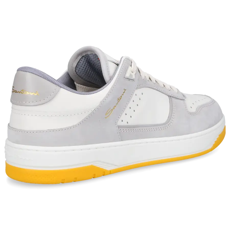 Santoni - Sneaker low 21865 Veloursleder - grau