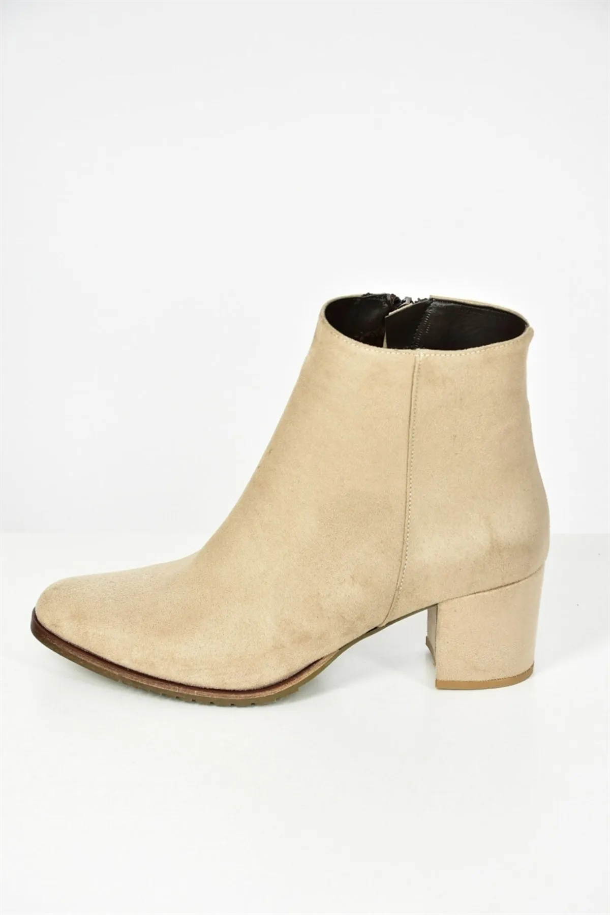 Fox Shoes  Beige/braune Wildleder-Damenstiefel G654013102