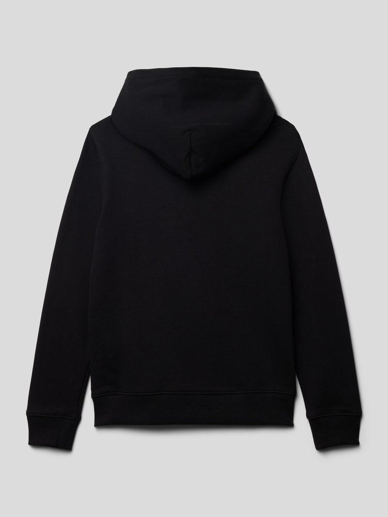 Hoodie mit Label-Print in black