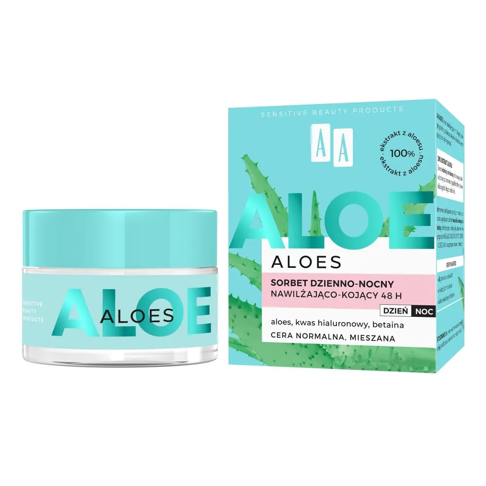 AA Aloe sorbet fugtgivende og beroligende dag og nat