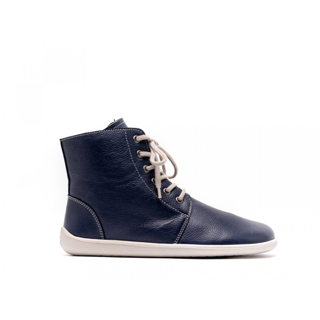 Be Lenka Nord Navy Winterbarfußschuhe