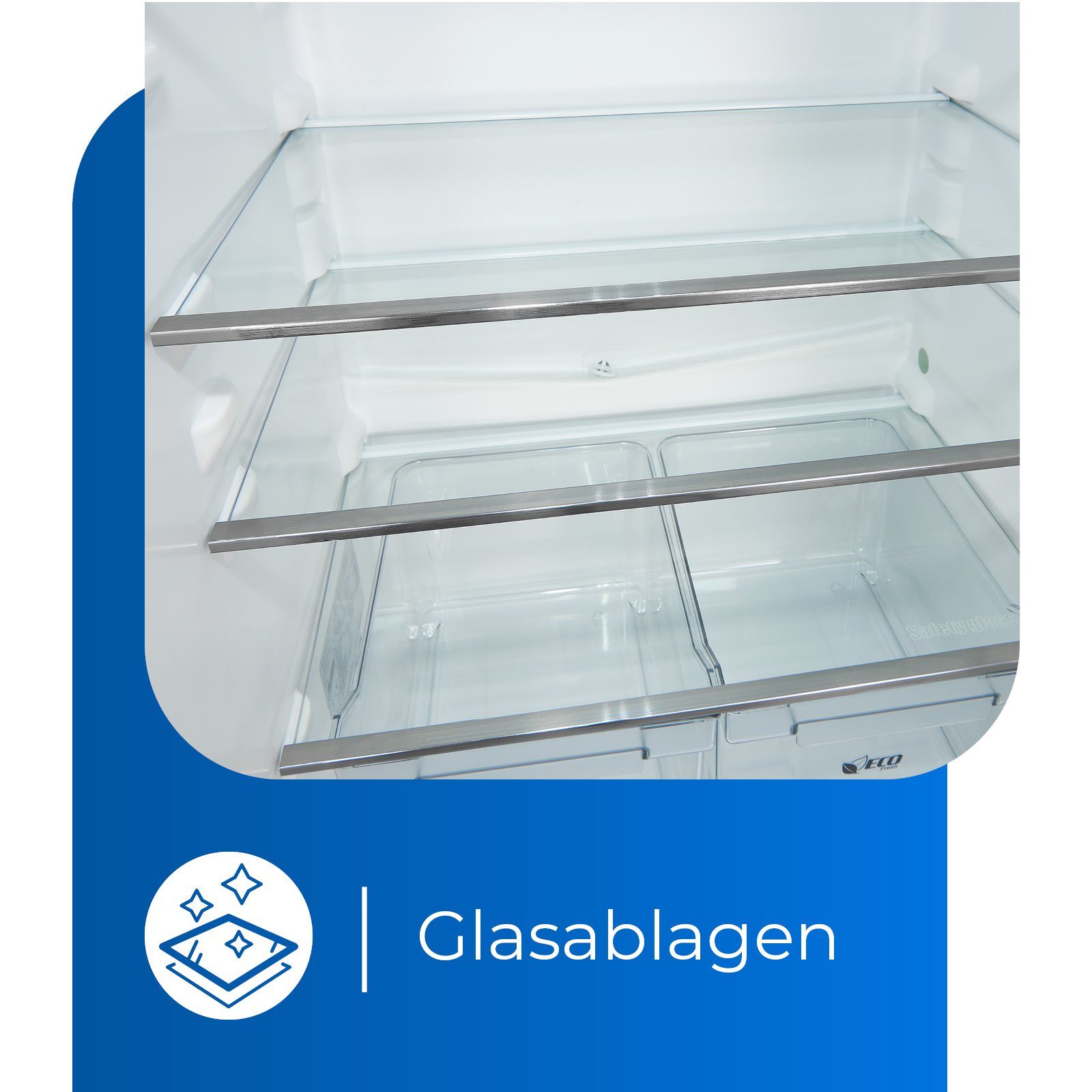 exquisit Kühl-/Gefrierkombination Einbau EKGC225-40-110F, 144 cm hoch, 54 cm breit, großes Volumen, ideal für mittelgroße Haushalte