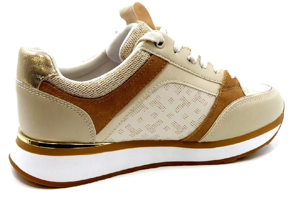 TAMARIS Freizeit Schnürer beige