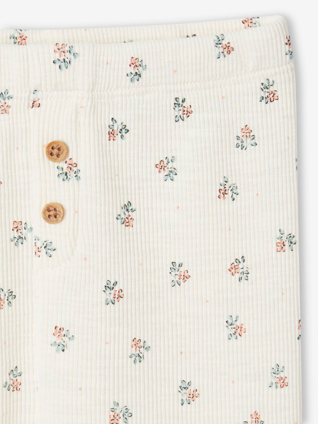 Vertbaudet Baby Leggings Oeko-Tex - beige bedruckt