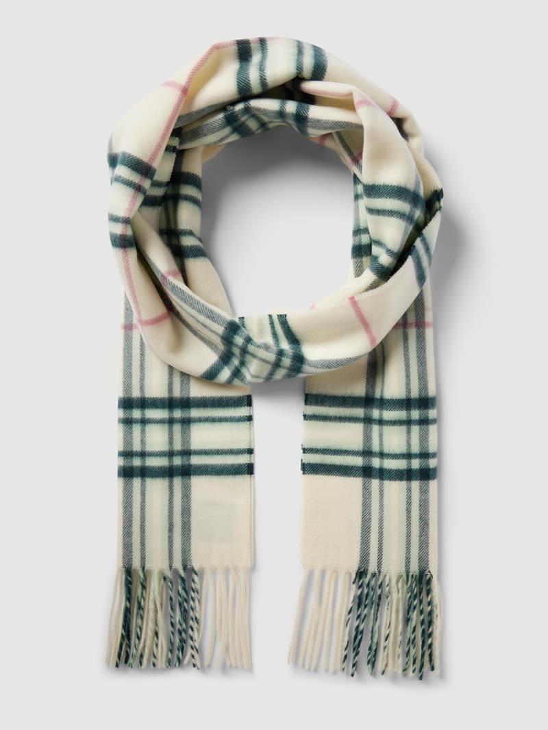 Schal mit Karomuster in offwhite
