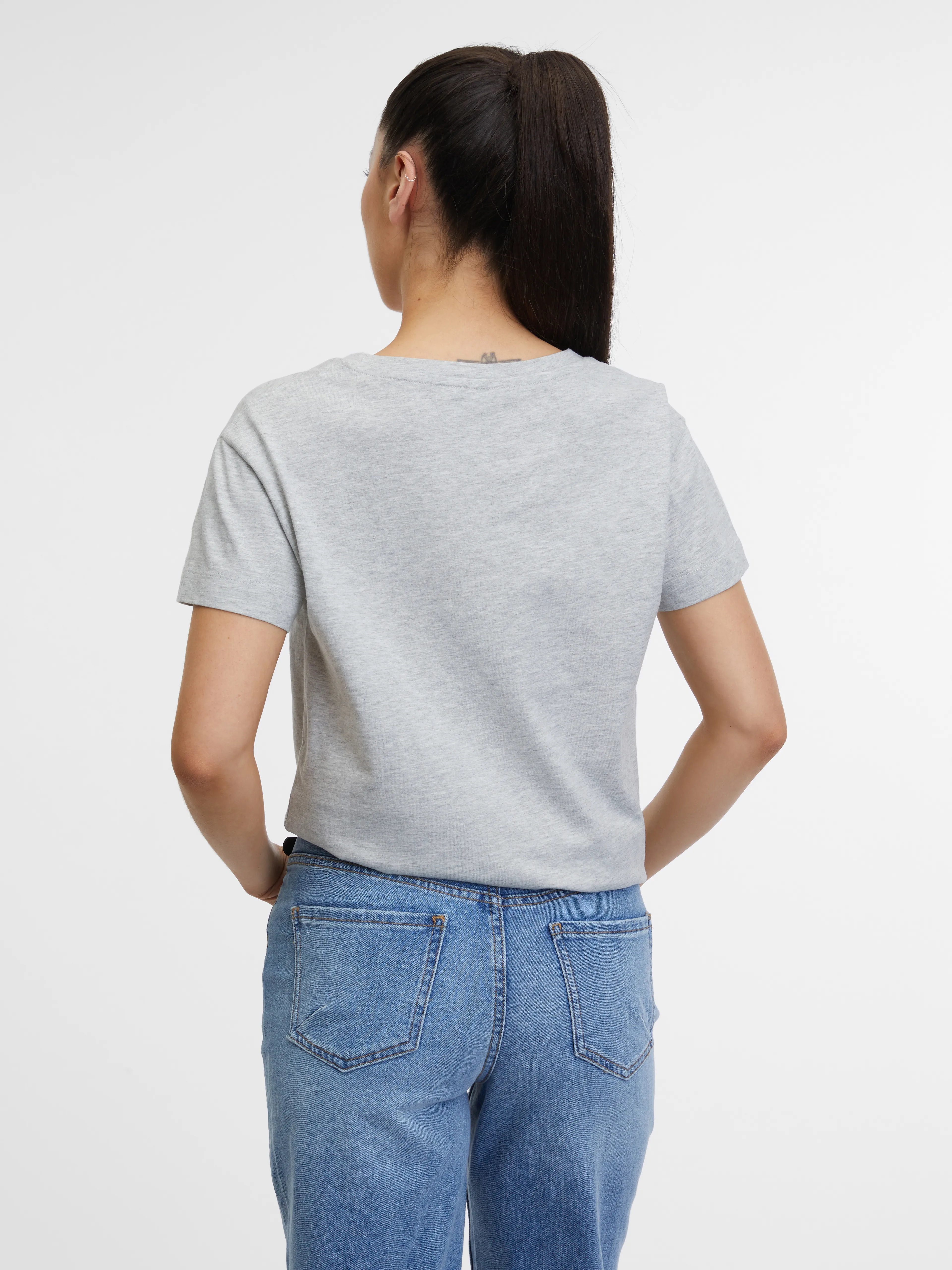 Graues Damen-T-Shirt ORSAY