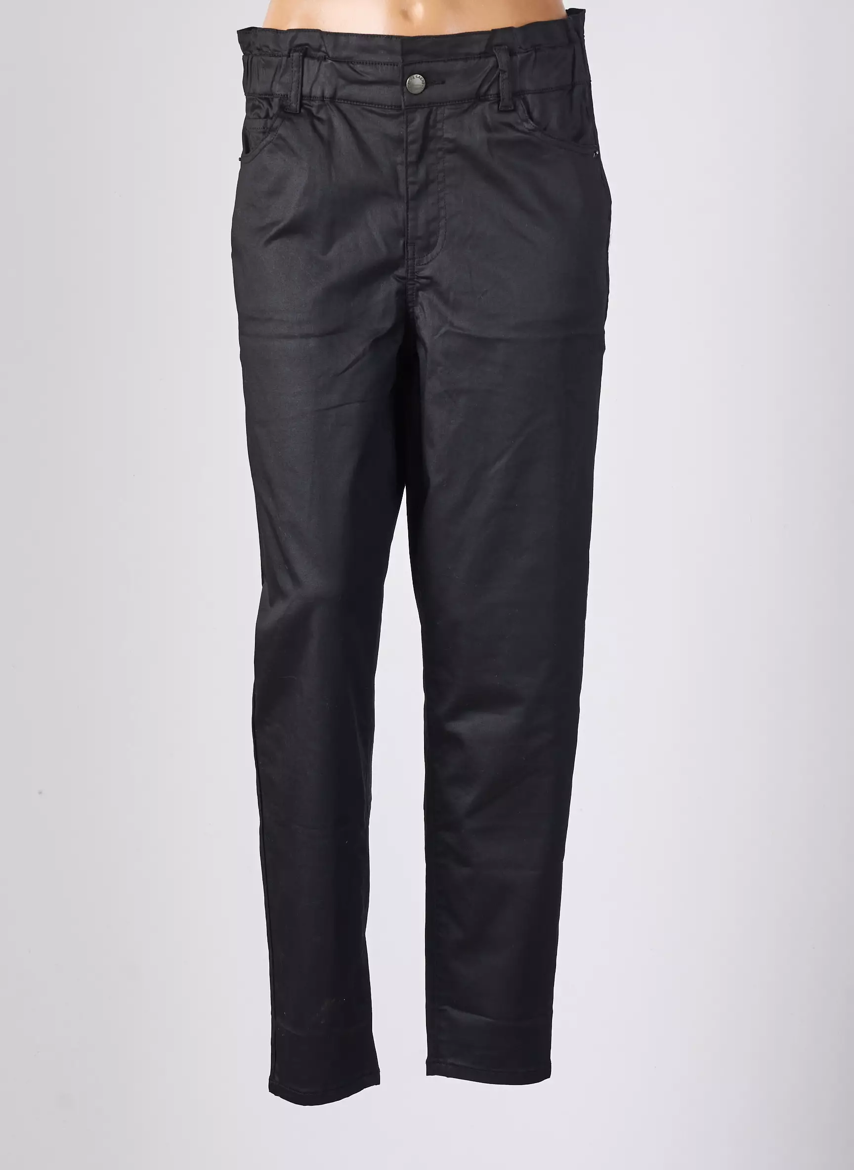 Cache Cache Pantalons Droits Femme couleur noir