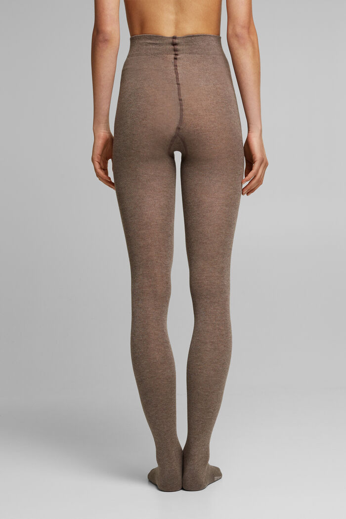 Mit Wolle: Strumpfhose in Melange-Optik