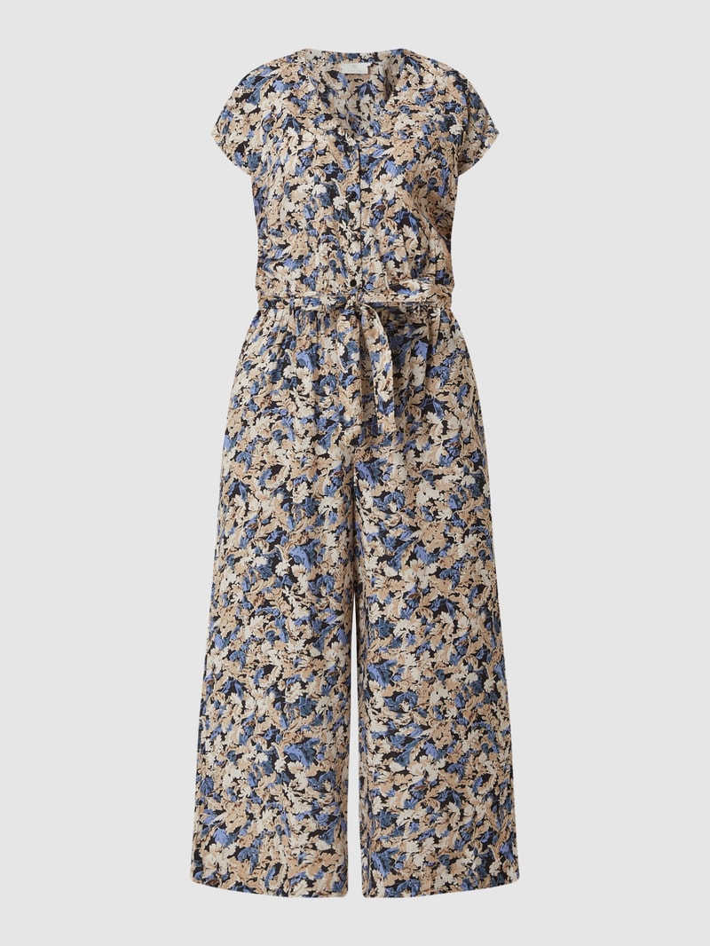 Jumpsuit mit floralem Muster Modell 'Bettina' in royalblau