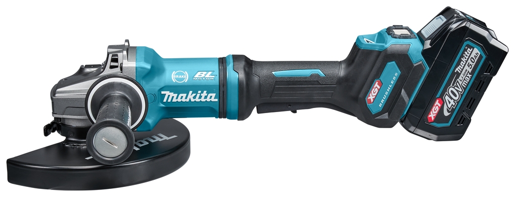 Meuleuse d'angle Makita GA038GT203 40 V max 5,0 Ah avec interrupteur de sécurité 230 mm