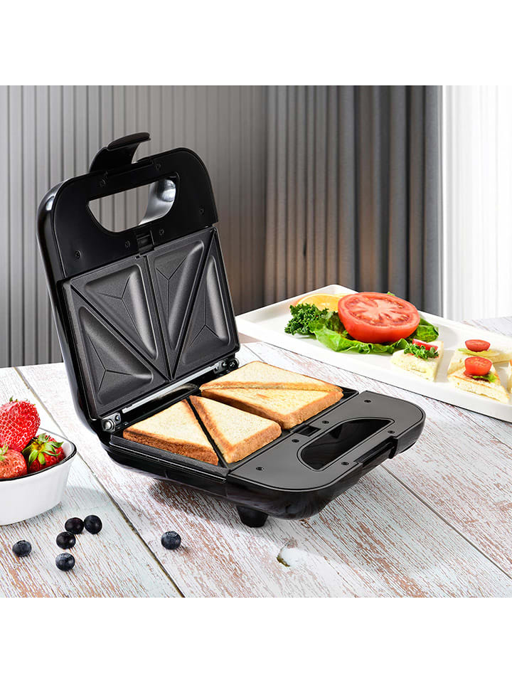 KITCHENCOOK Sandwichmaker in Silber/ Schwarz - (B)31 x (H)27,5 x (T)53 cm günstig kaufen onesize