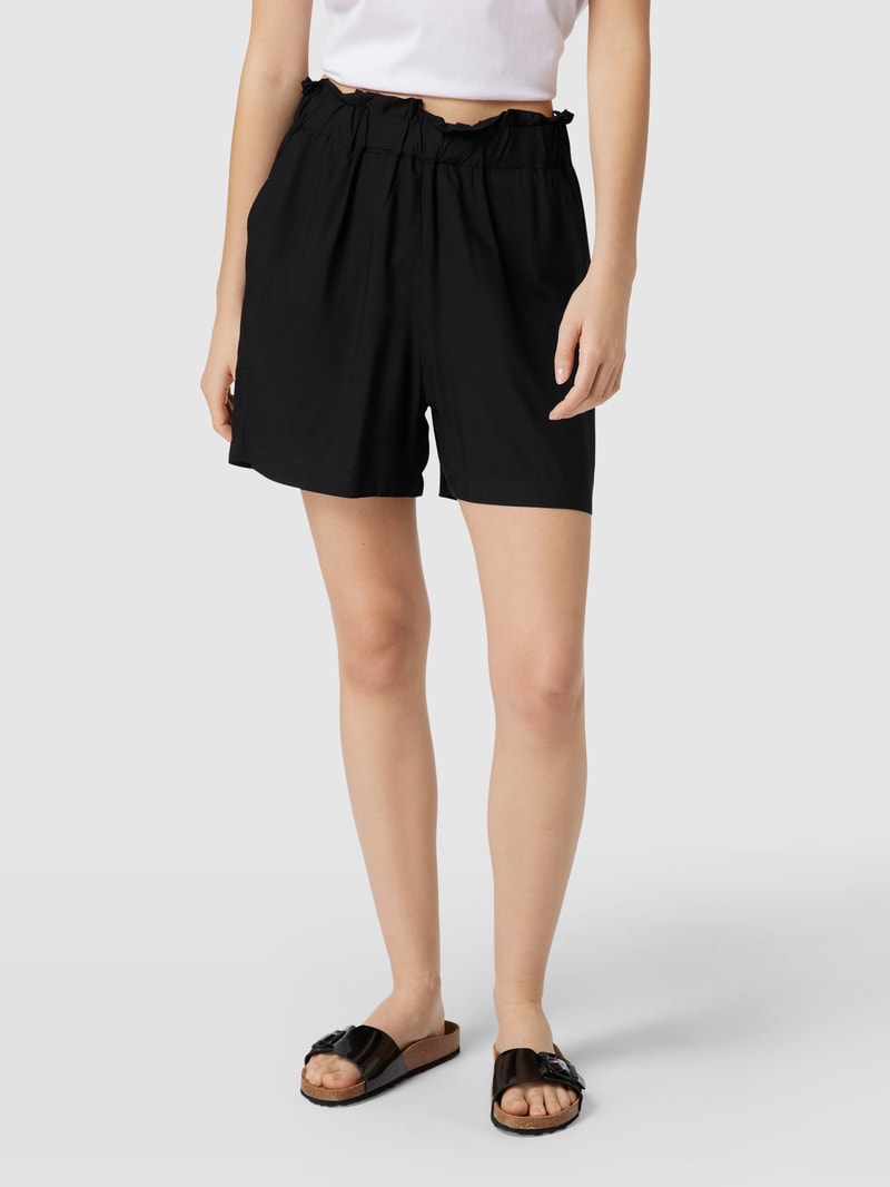 Bermudas mit Allover-Muster in schwarz
