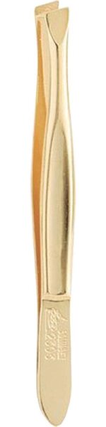 Erbe Solingen 8 cm - schräg vergoldet Pinzette
