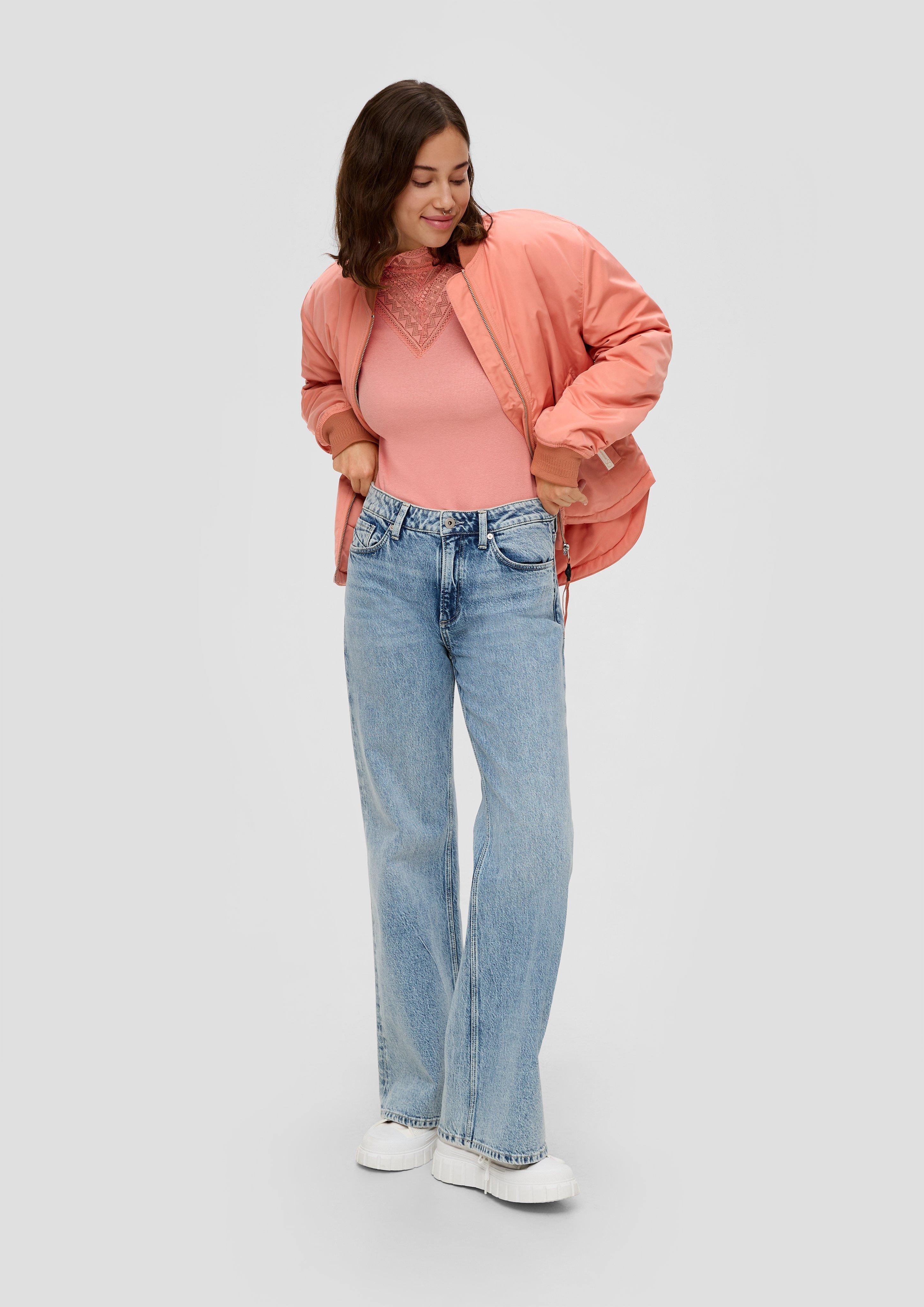 Langarmshirt mit Spitzen-Detail  2141121-2108