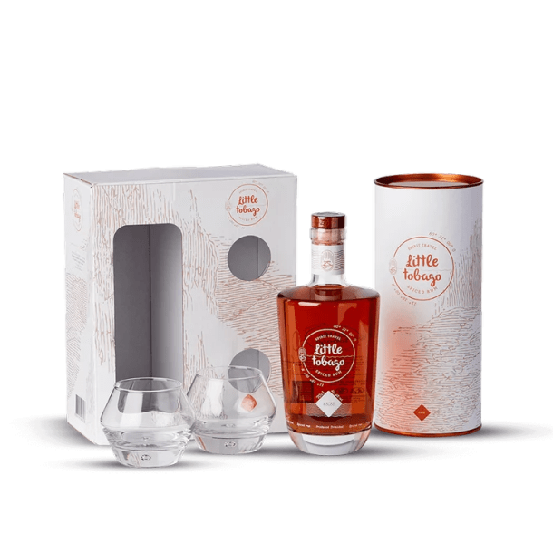 Coffret Little Tobago + 2 Verres 40%