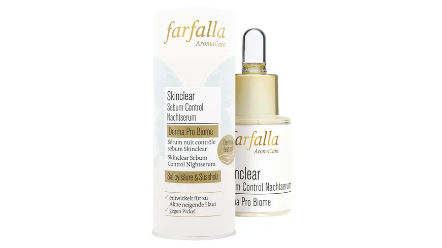 Farfalla Derma Pro Biome Skinclear Sebum Control Nachtserum 15 ml