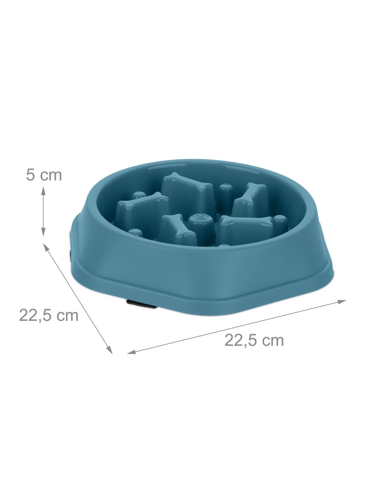 relaxdays 3 x Anti Schling Napf in Blau günstig kaufen onesize