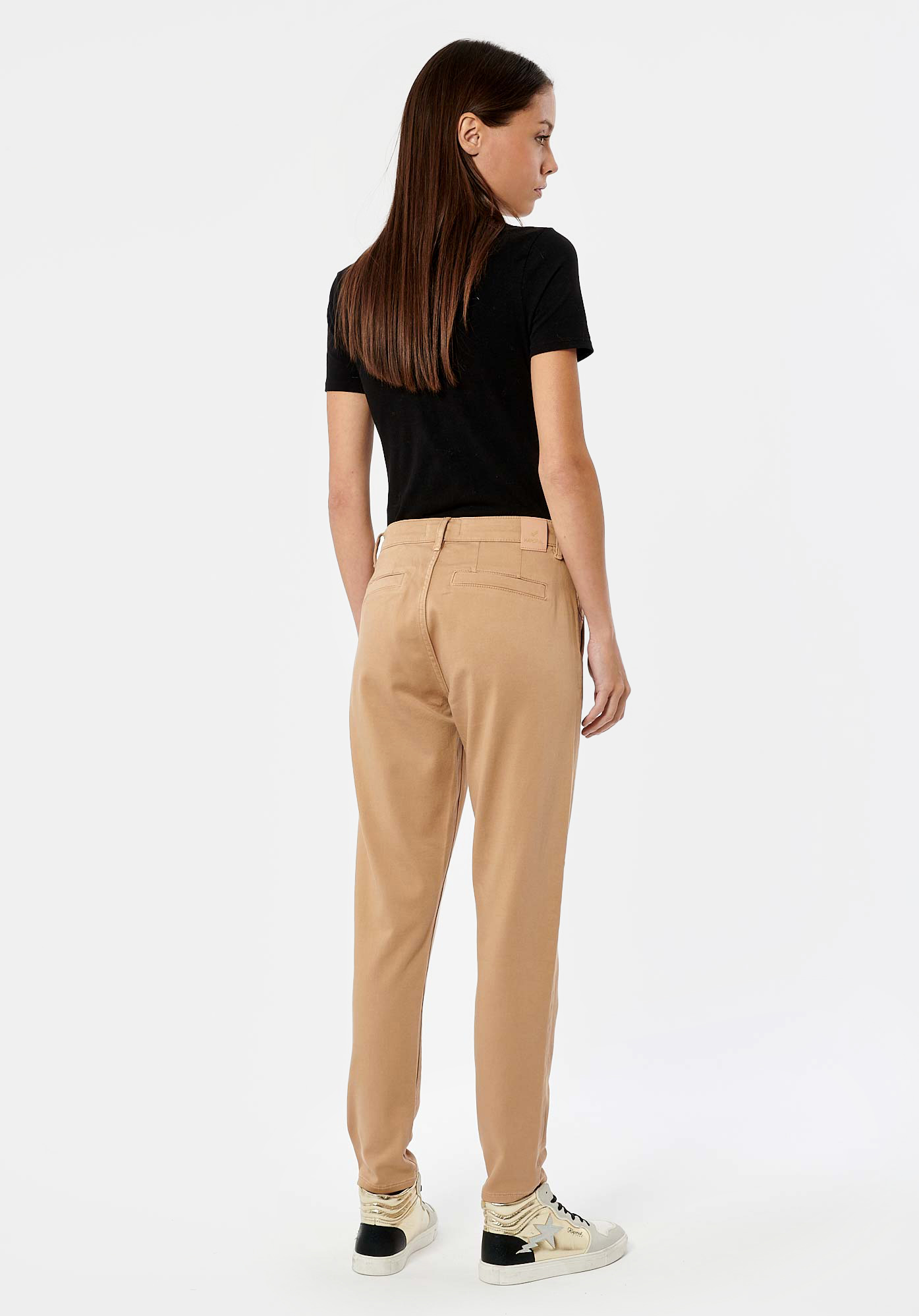 VIWIX  Jean boyslim beige femme