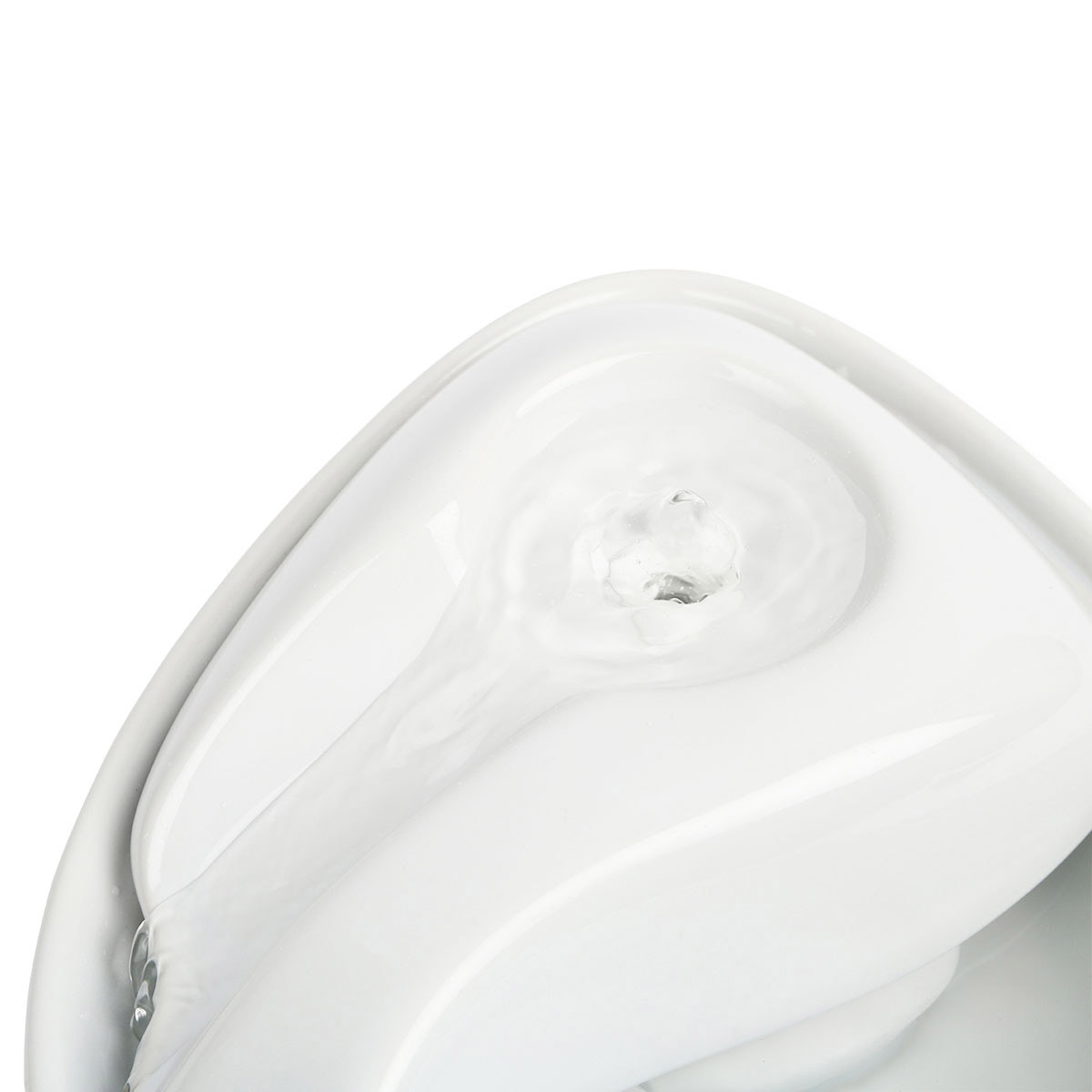 Pioneer Pet Keramik Trinkbrunnen Rain Drop Style 1,8 l weiß