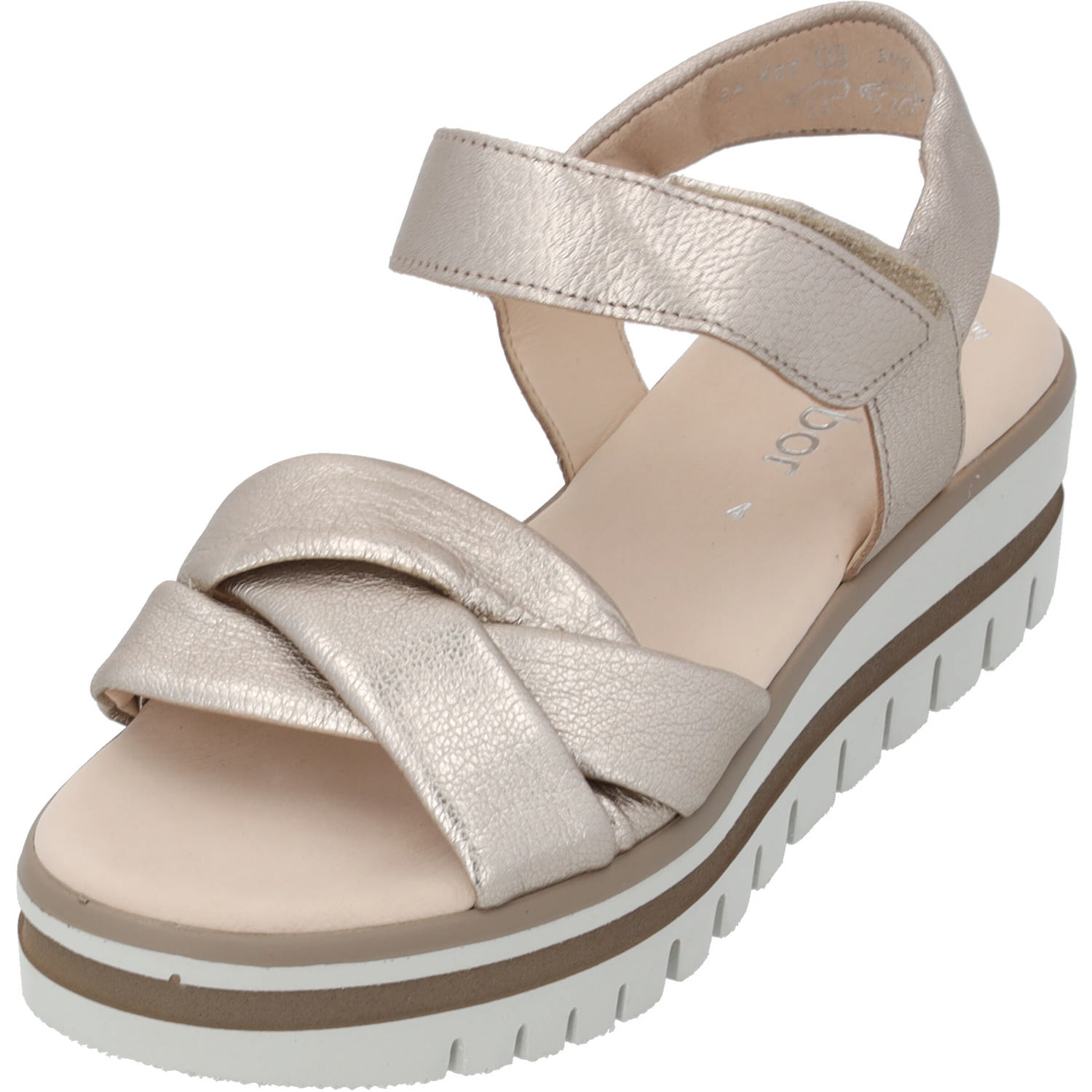 Gabor 24.622, Keilsandaletten, Damen, light grey