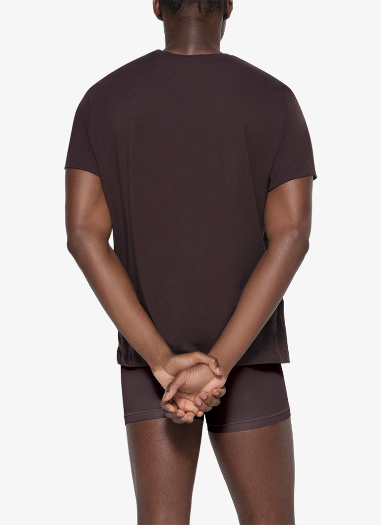 T-shirt girocollo in cotone Skims