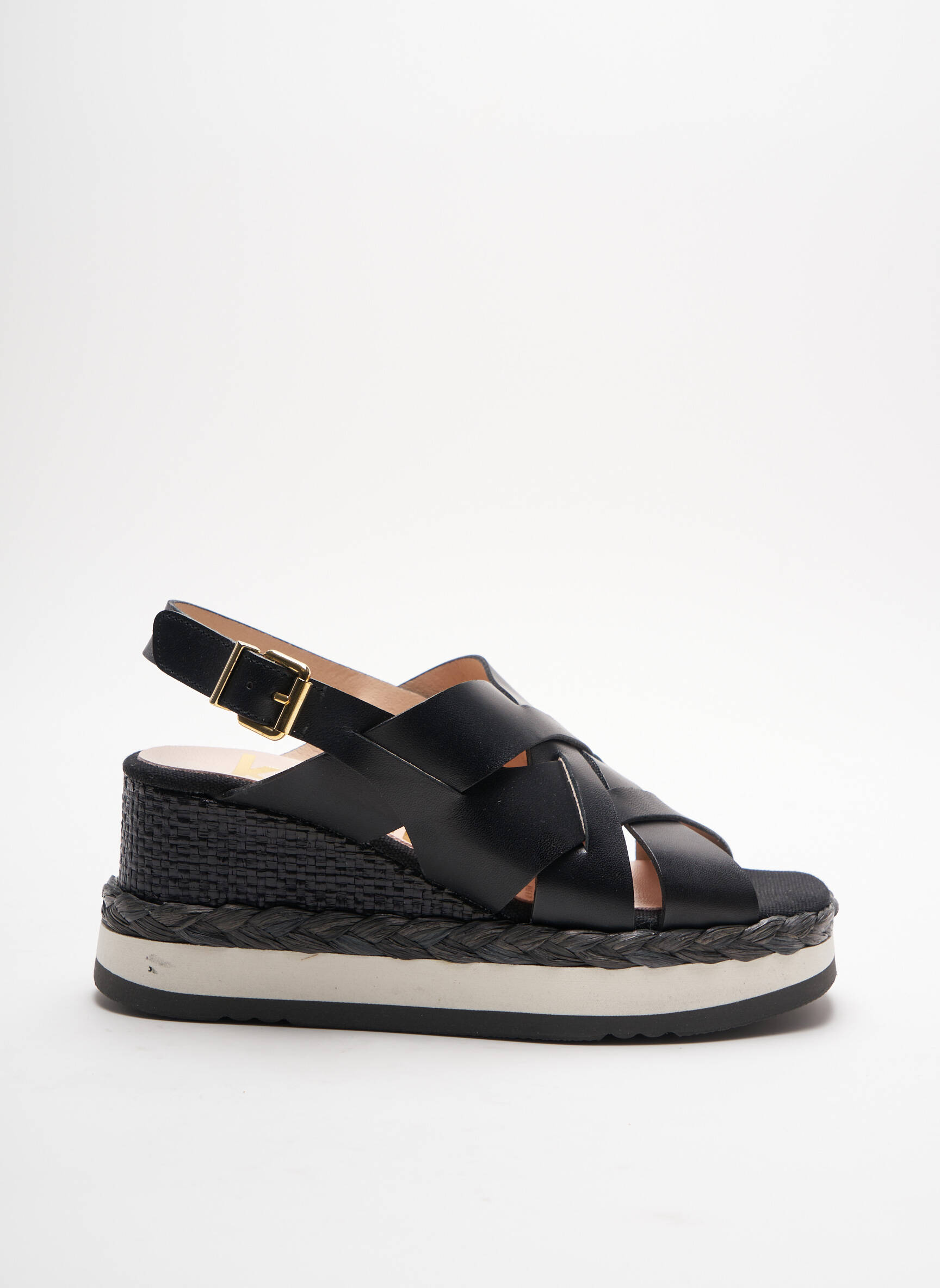 Kanna Sandales Nu Pieds Femme couleur noir