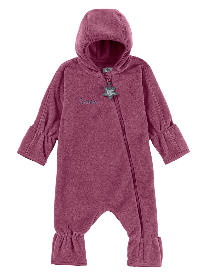 Sterntaler Fleece-Overall in Beerenrosa günstig kaufen