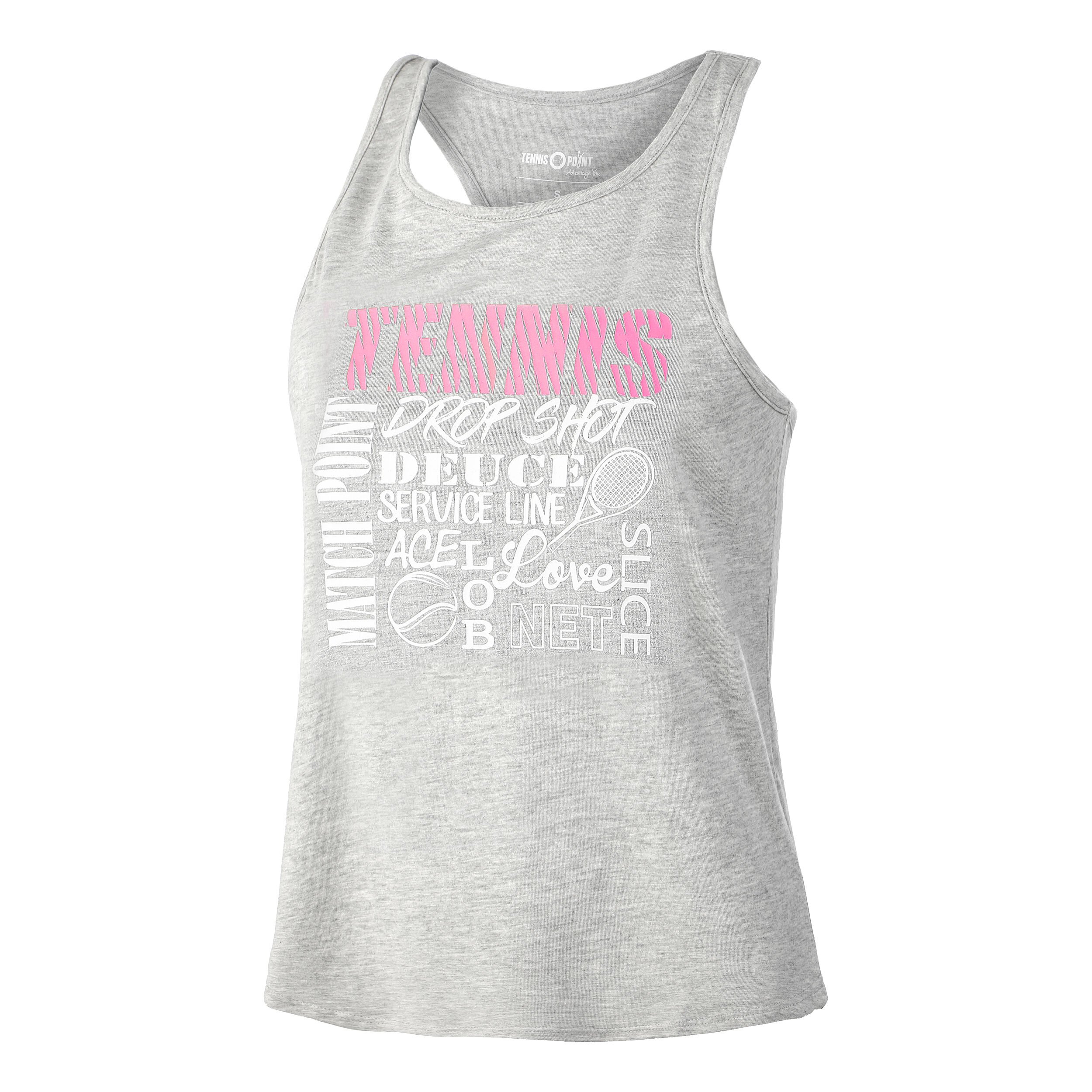 Tennis World Tank-Top Damen - Grau, Mehrfarbig