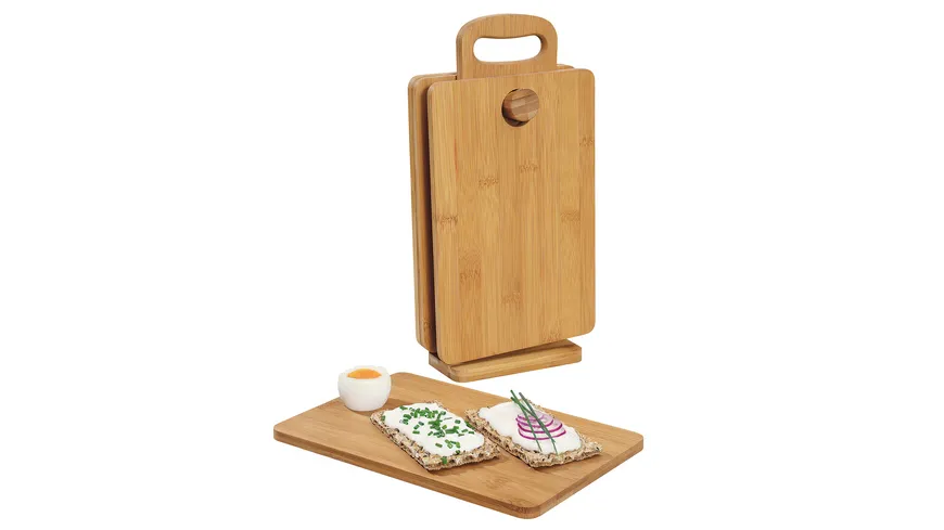 ZASSENHAUS Frühstücksbretter + Ständer Set Ecoline