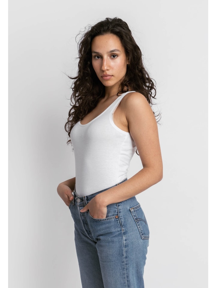 SNOCKS Tank Top aus Bio-Baumwolle 2 Stück in Weiß günstig kaufen