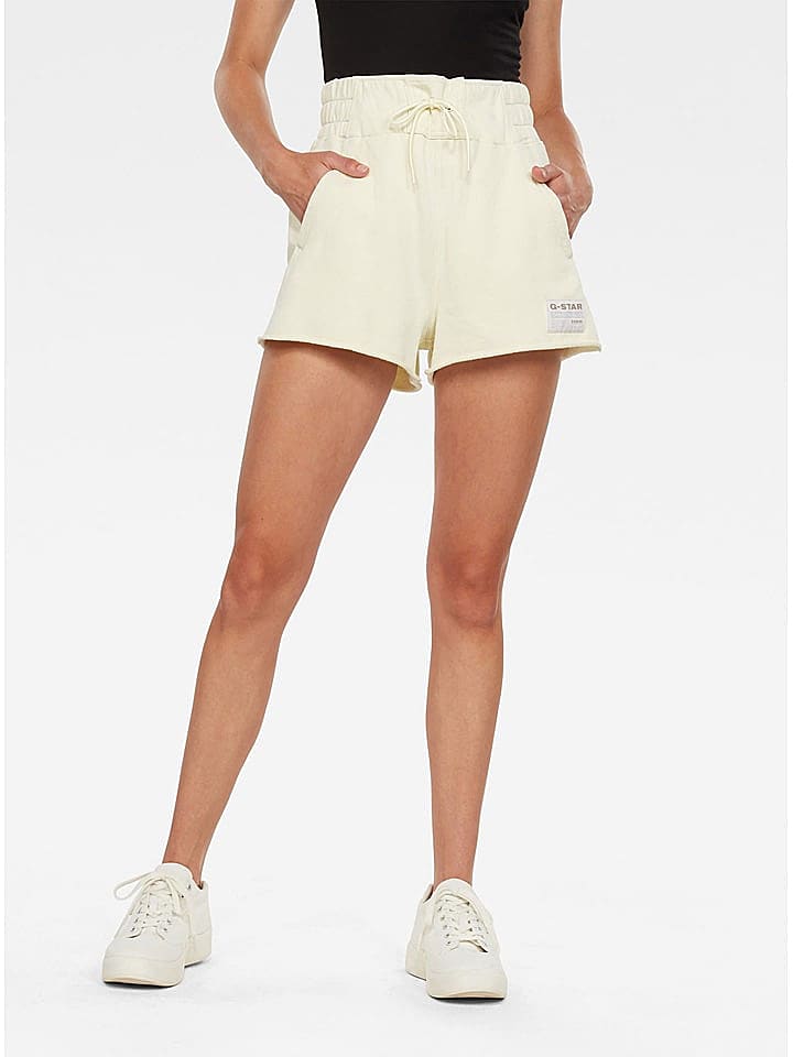 G-Star Sweatshorts - Wide fit - in Creme günstig kaufen S