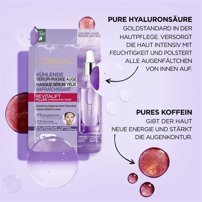 Filler kühlende Augen Serum-Maske