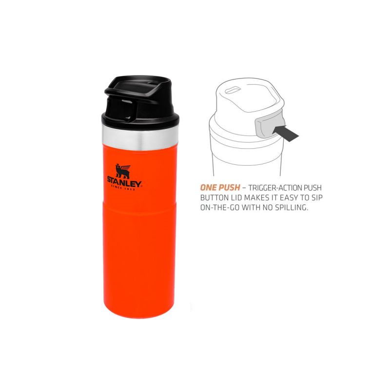 Stanley Classic Trigger-Action Travel Mug 16oz \/470ml Blaze Orange