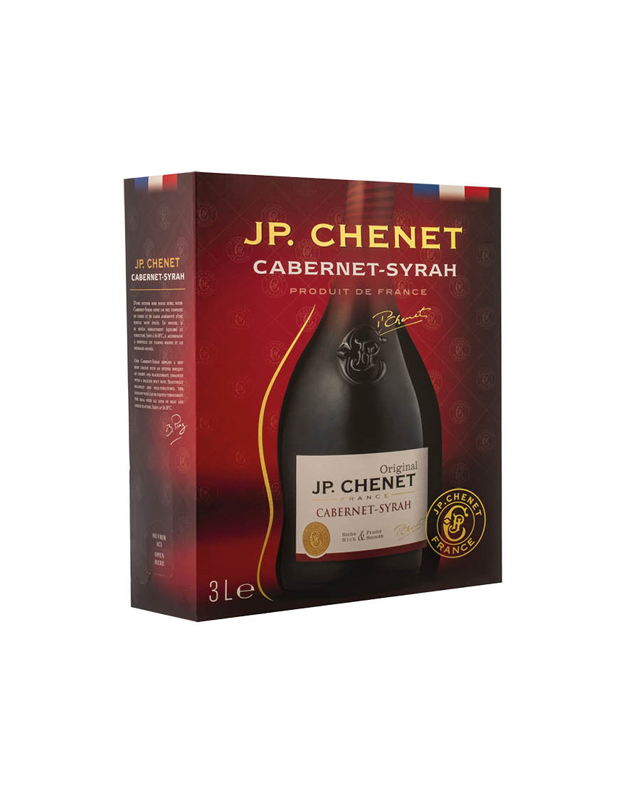Pays d'Oc IGP Cabernet Syrah J.P. Chenet 3 ℓ, Bag in Box