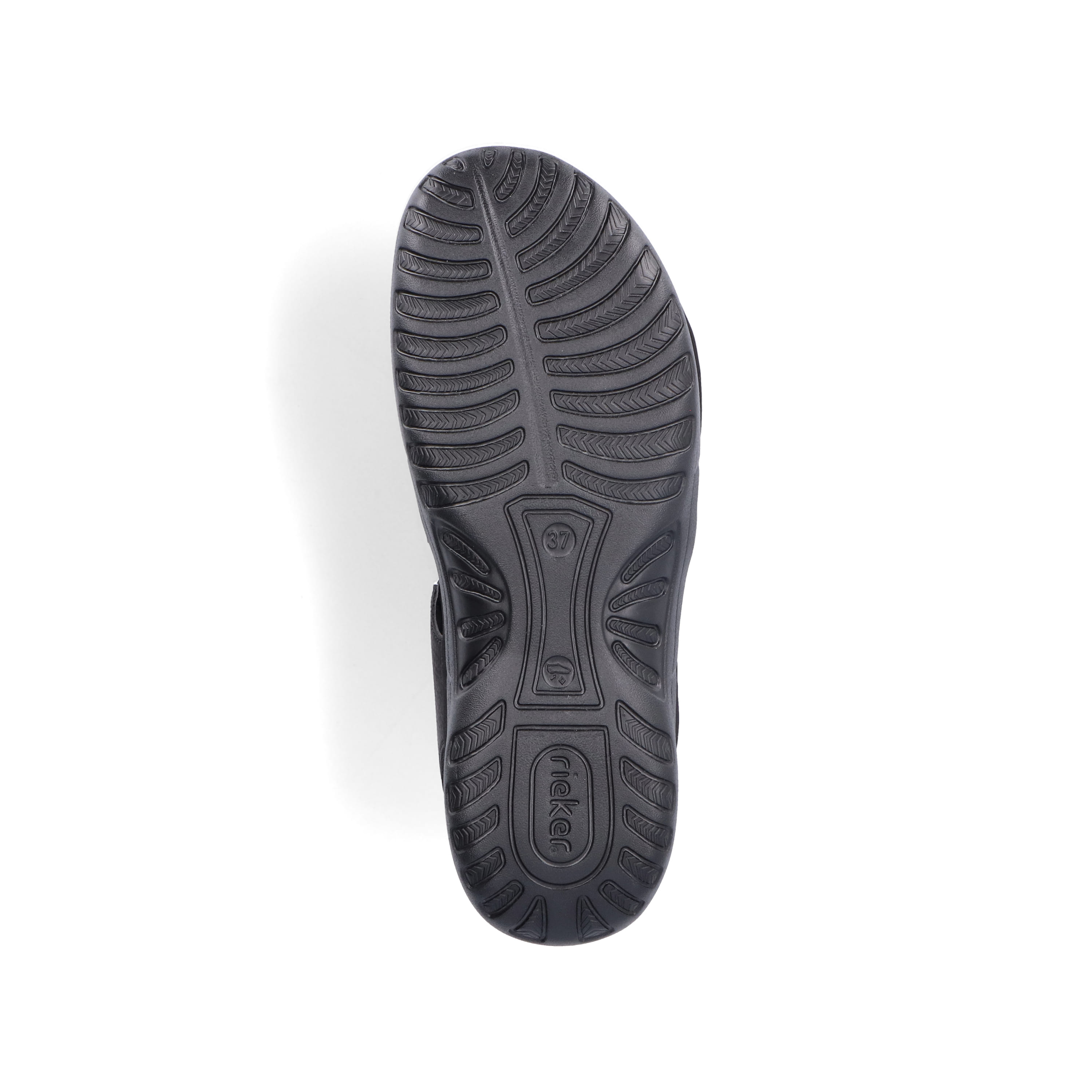 Rieker Damen Riemchensandalen asphaltschwarz