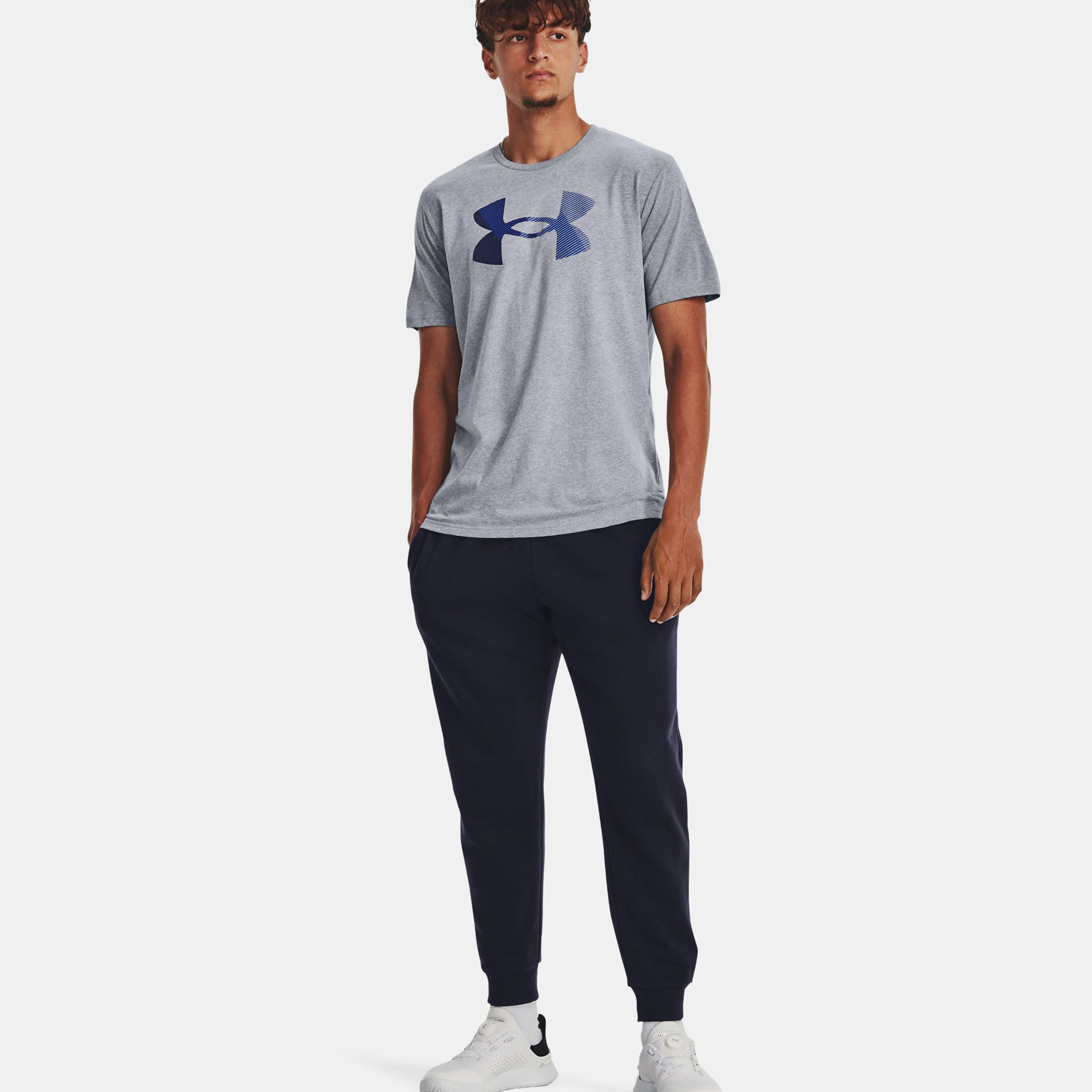 Big Logo Fill T-Shirt Herren - Grau, Blau