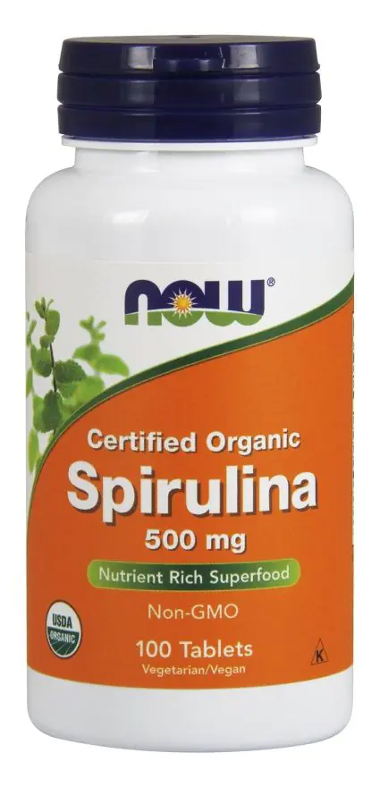 Now Foods Spirulina Organic 500 mg, Tabletki