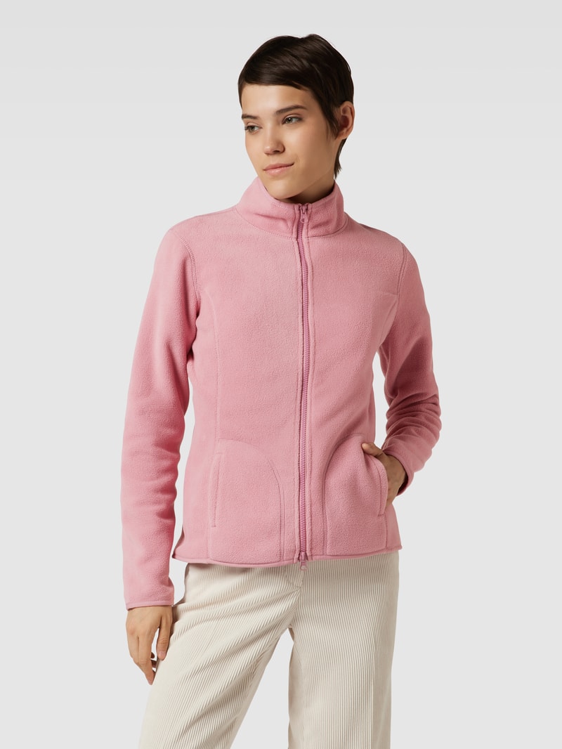 Fleecejacke mit Zweiwege-Reißverschluss in altrosa