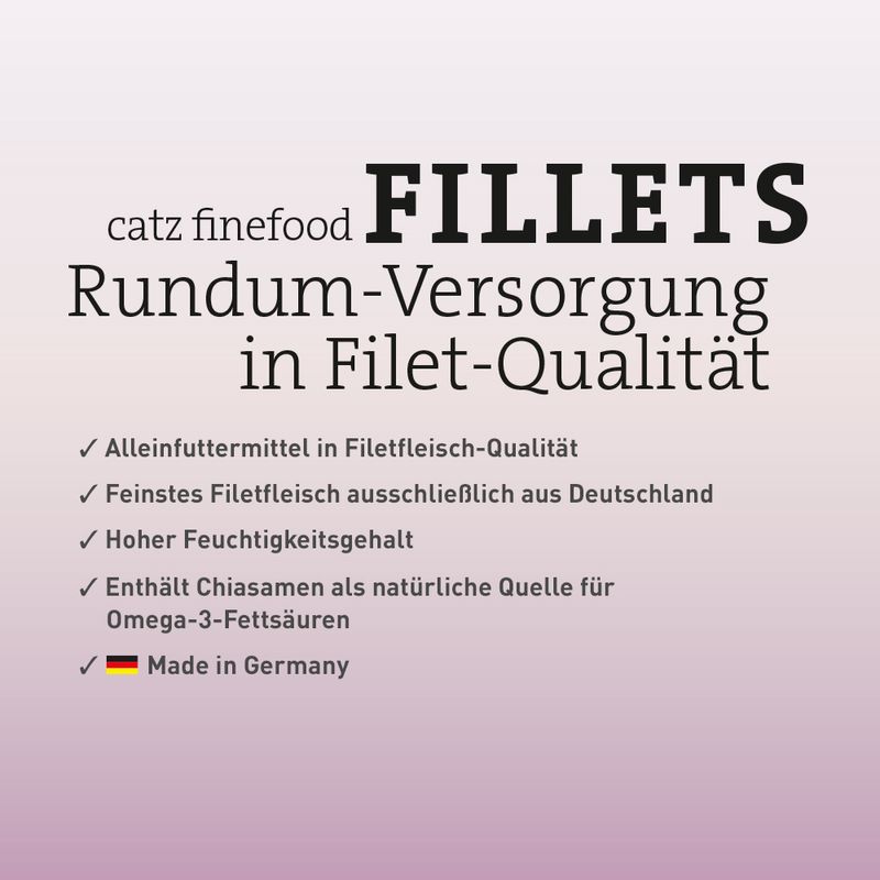 Probierpaket catz finefood Fillets 6 x 85 g