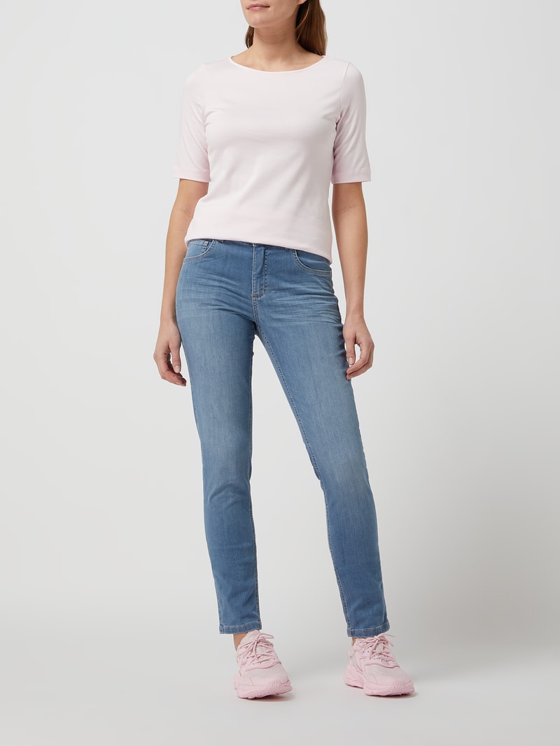 T-Shirt mit 1/2-Arm in hellrosa