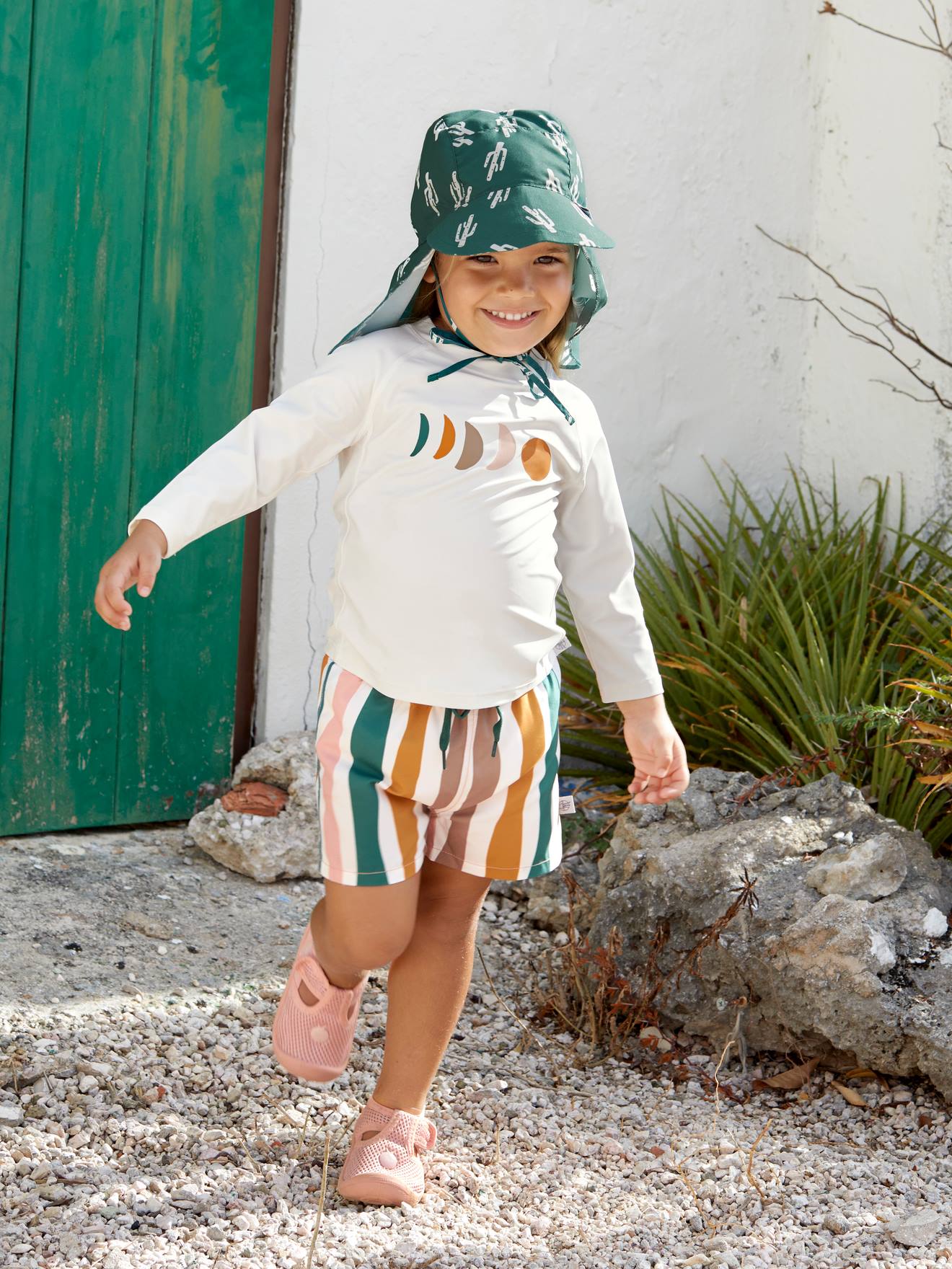 Lässig Baby Windelbadeshorts LÄSSIG - weiß bedruckt