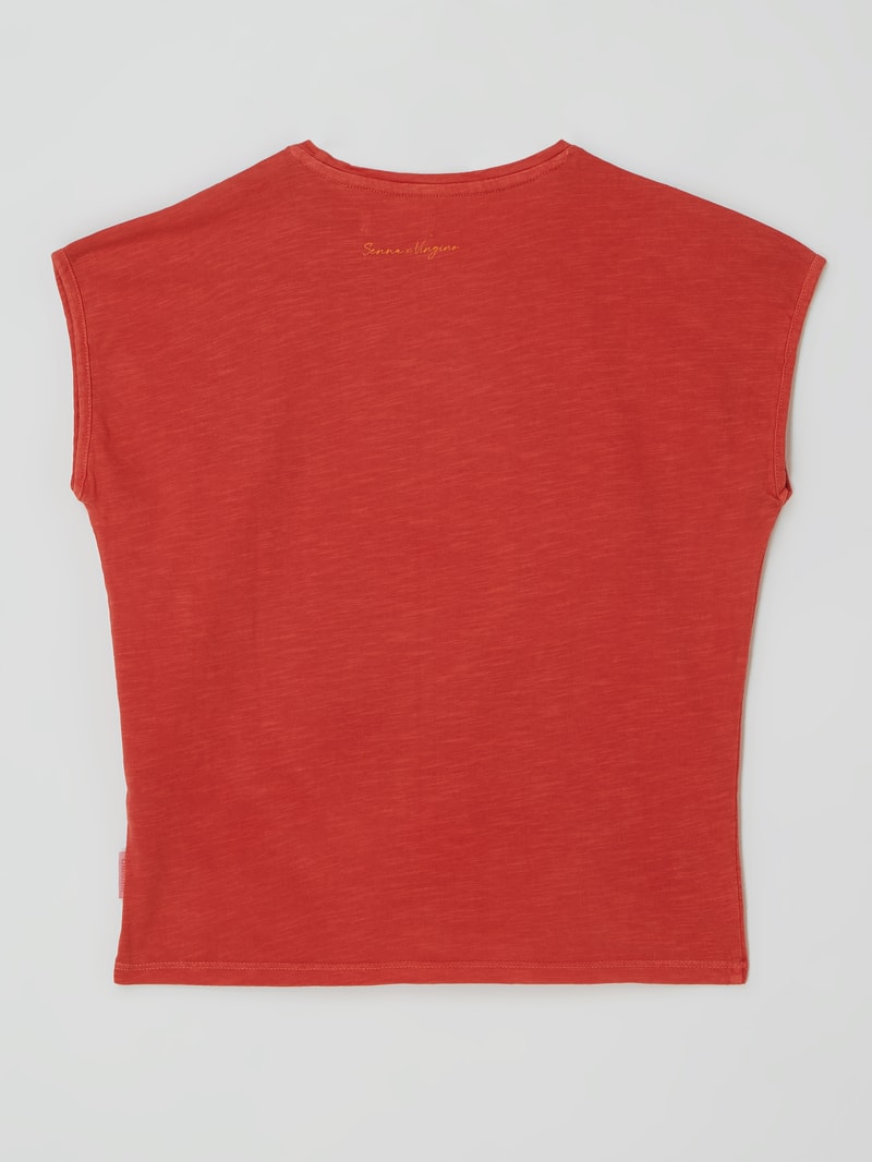 Shirt aus Slub Jersey Modell 'Hillie' in rot