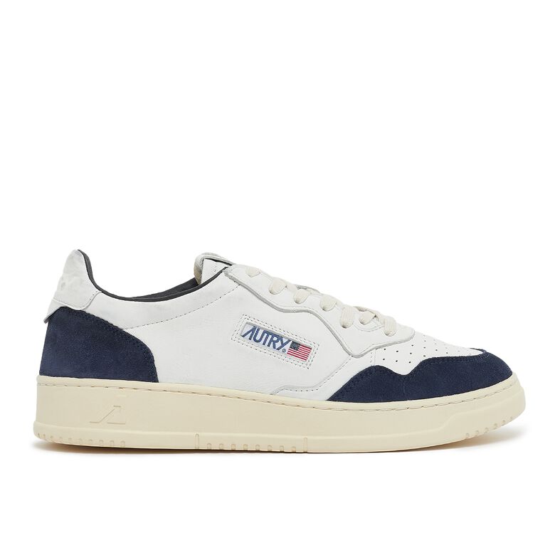 Autry Medalist Low goat/suede wht/ink bl