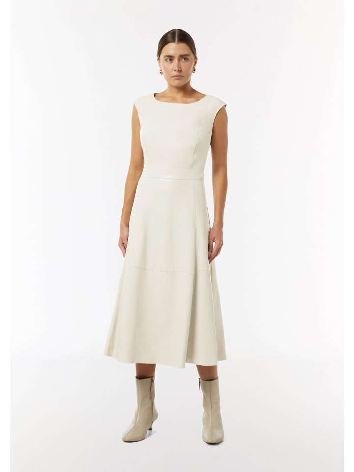 comma Kleid lang in Beige günstig kaufen
