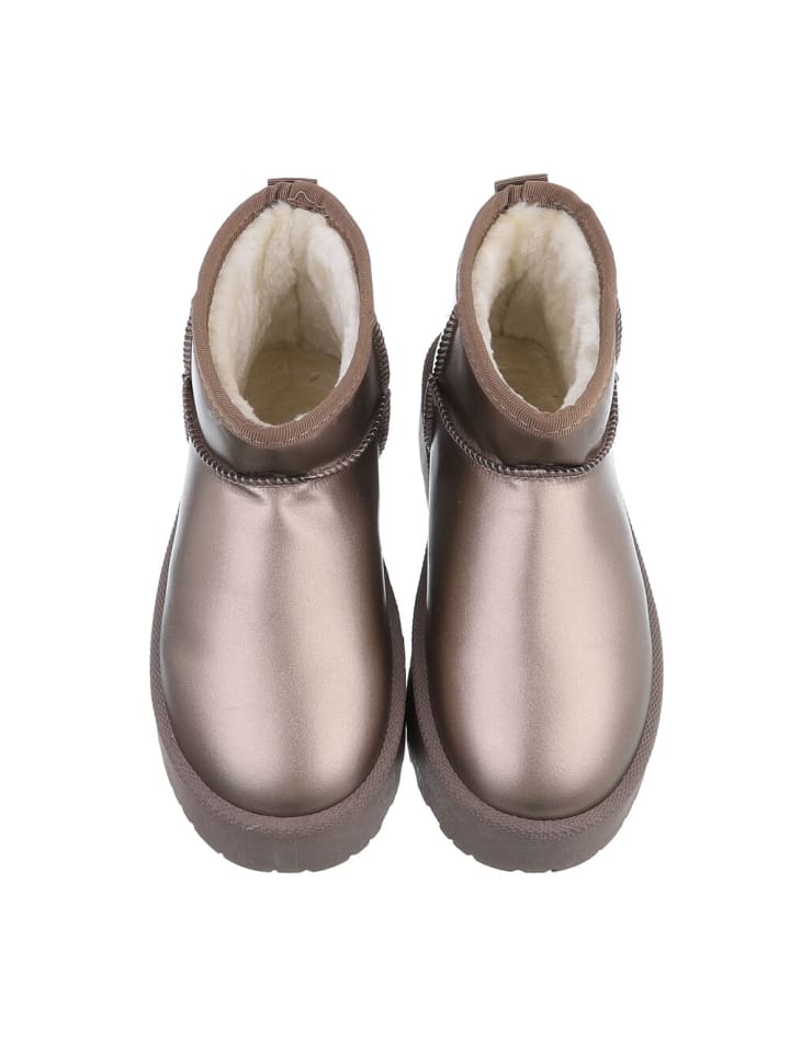 Ital-Design Stiefelette in Bronze günstig kaufen
