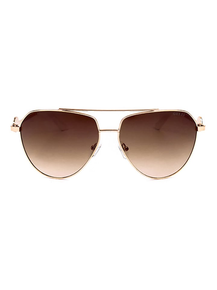 Guess Damen-Sonnenbrille in Gold günstig kaufen 62