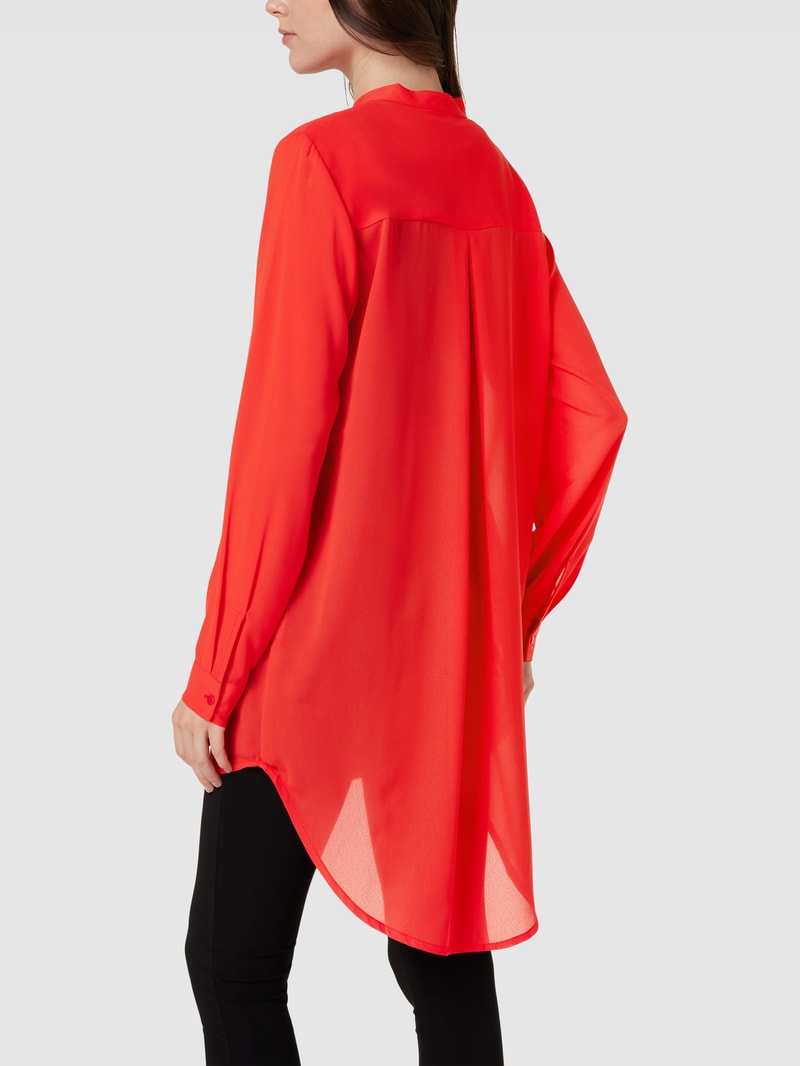 Longbluse mit Stehkragen Modell 'IHCellani' in rot