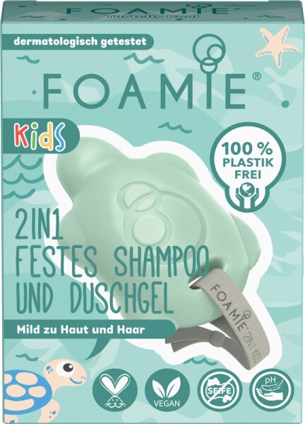 Foamie 2in1 Festes Shampoo & Duschgel Kids grün Festes Duschgel