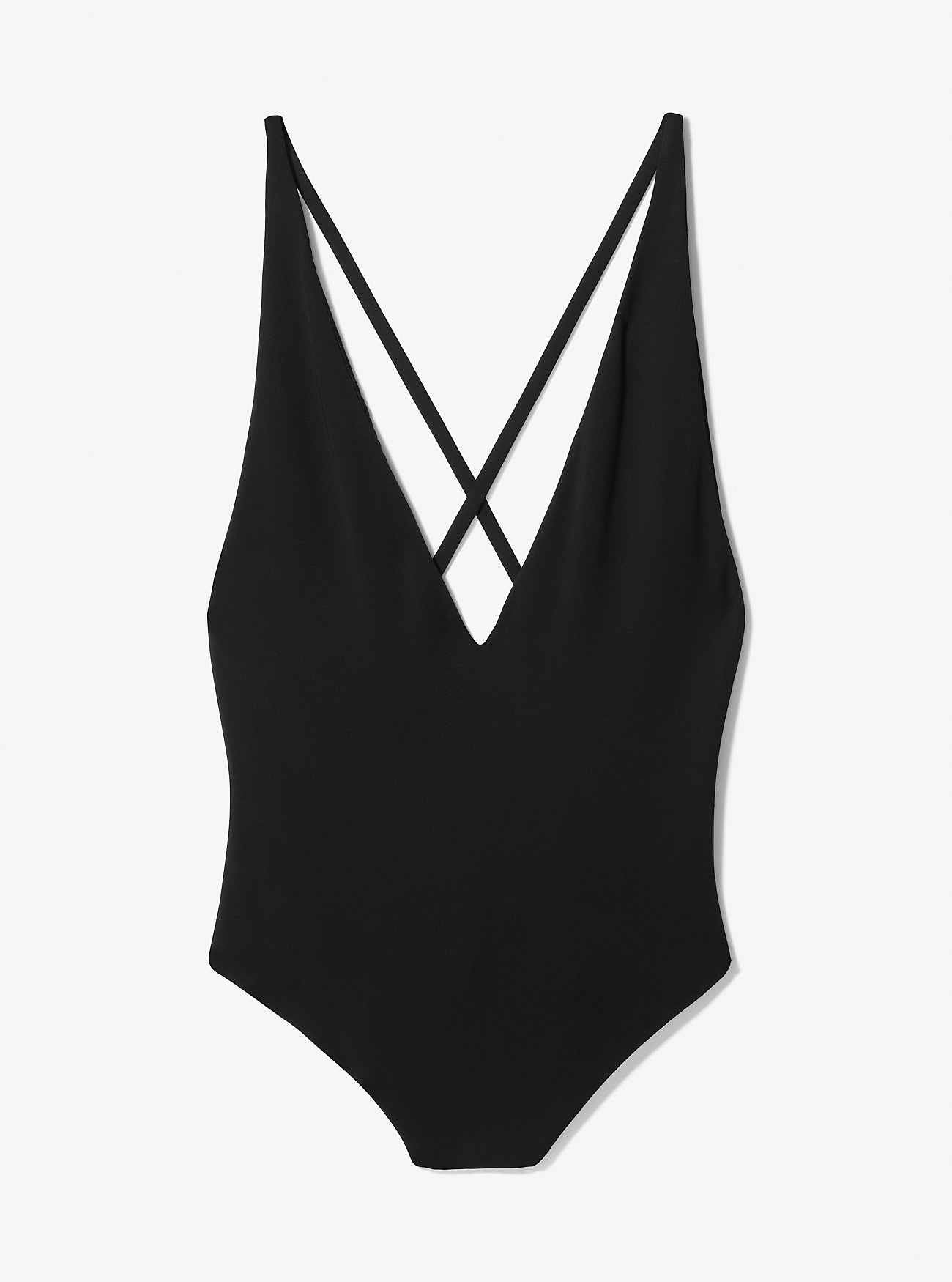 Body a collo alto in jersey elasticizzato opaco - NERO
